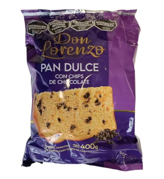 PAN DULCE CHIP DON LORENZO X 400
