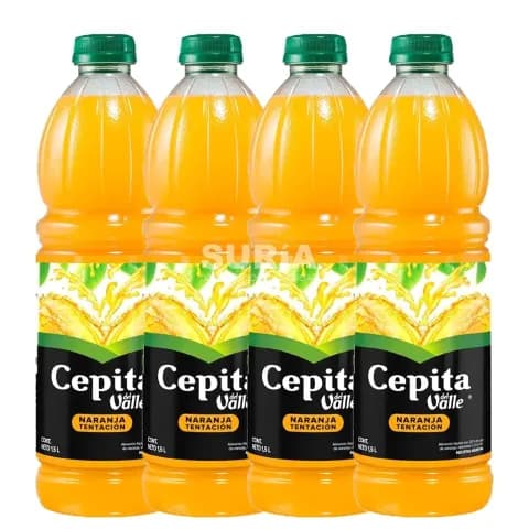 CEPITA NARANJA 4X1.5L JUGO COCA