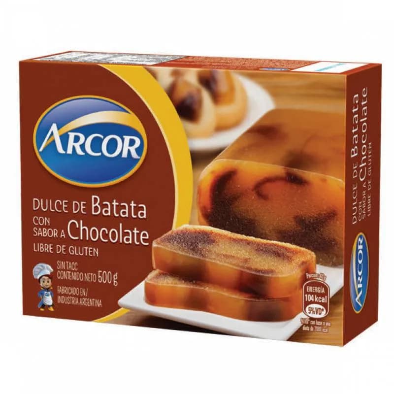 DULCE BATATA C/CHOCO 500GS ARCOR ESTUCHE