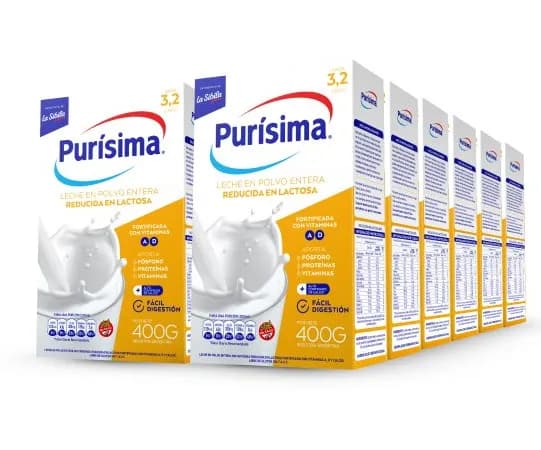 LECHE PURISIMA REDUCIDA LACT 400 G