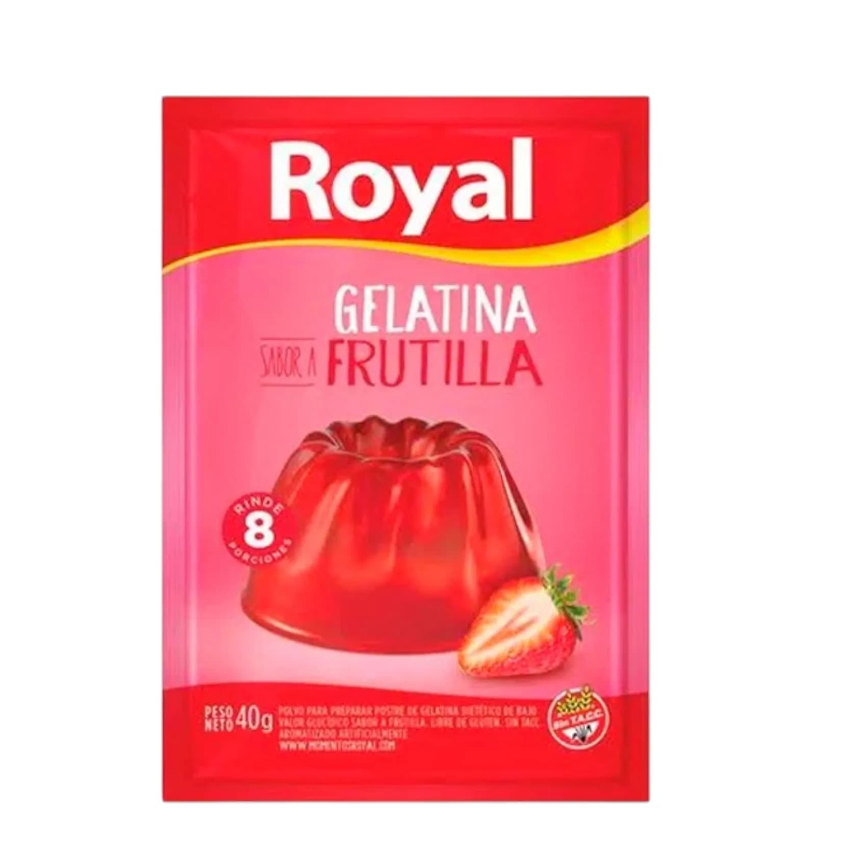 GELATINA FRUTILLA SOBRE 25G ROYAL (8)