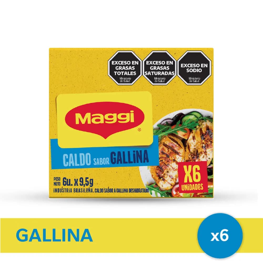 CALDO MAGGI GALLINA x6 UN