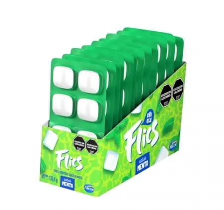 CHICLE FLICS MENTA 24 X 12