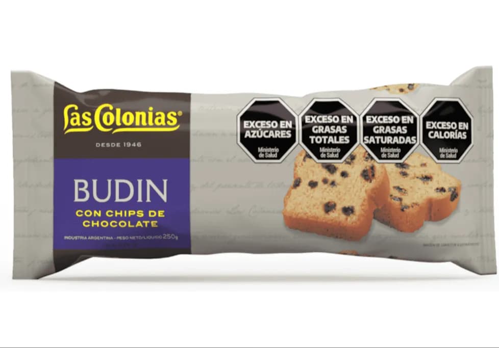 BUDIN LAS COLONIAS CON CHIPS X 250