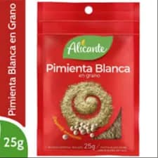 PIMIENTA BLANC GRANOS LV X 25 GR ALICANTE LV