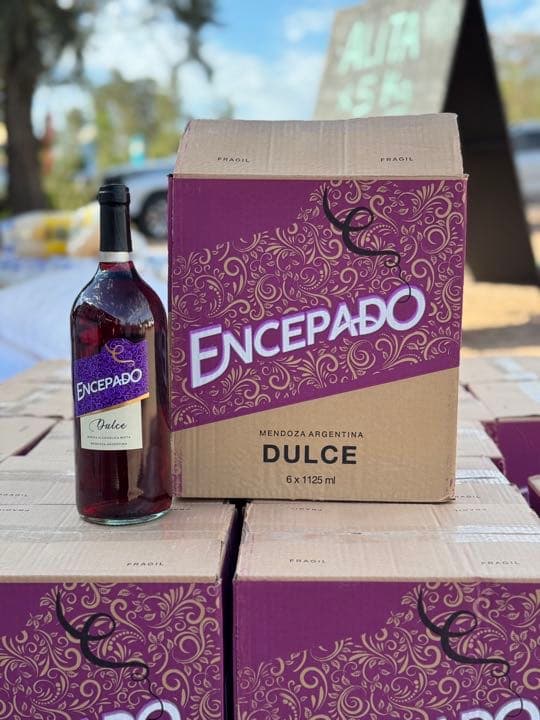 VINO ENCEPADO X CAJA