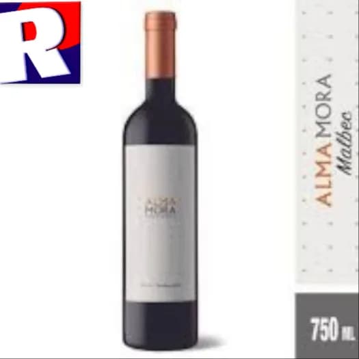 VINO ALMA MORA MALBEC X 750 CC