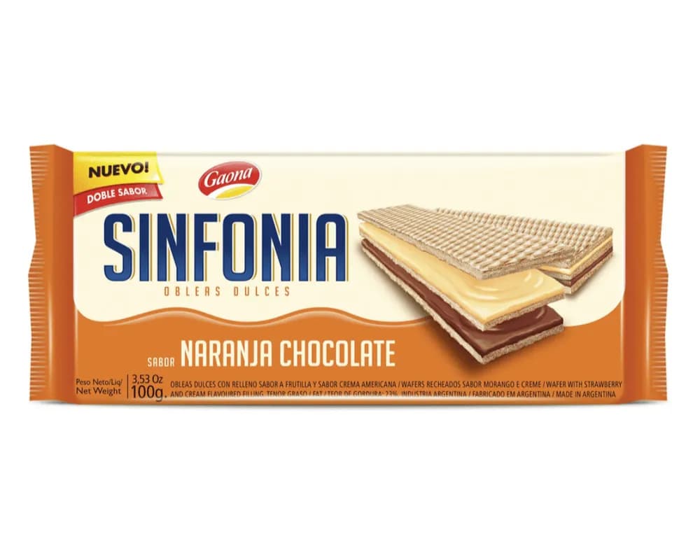 GAONA SINFONIA NAR/CHOC 28X100GR