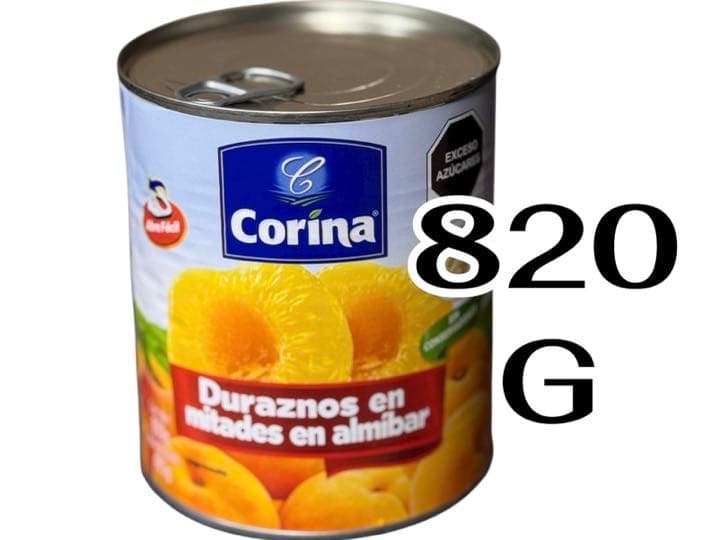 DURAZNO CON ABRIDOR 820 G LATA CORINA
