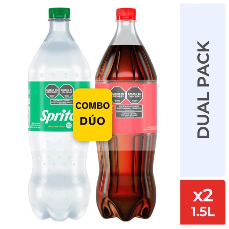 COCA 2 BOTELLAS!! SPRITE FANTA COCA ZERO