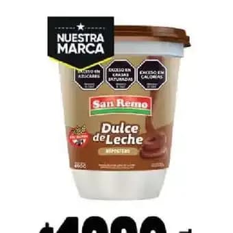 DULCE DE LECHE X 400 SAN REMO