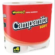 PAPEL HIGIE CAMPANITA SOFT 4X30