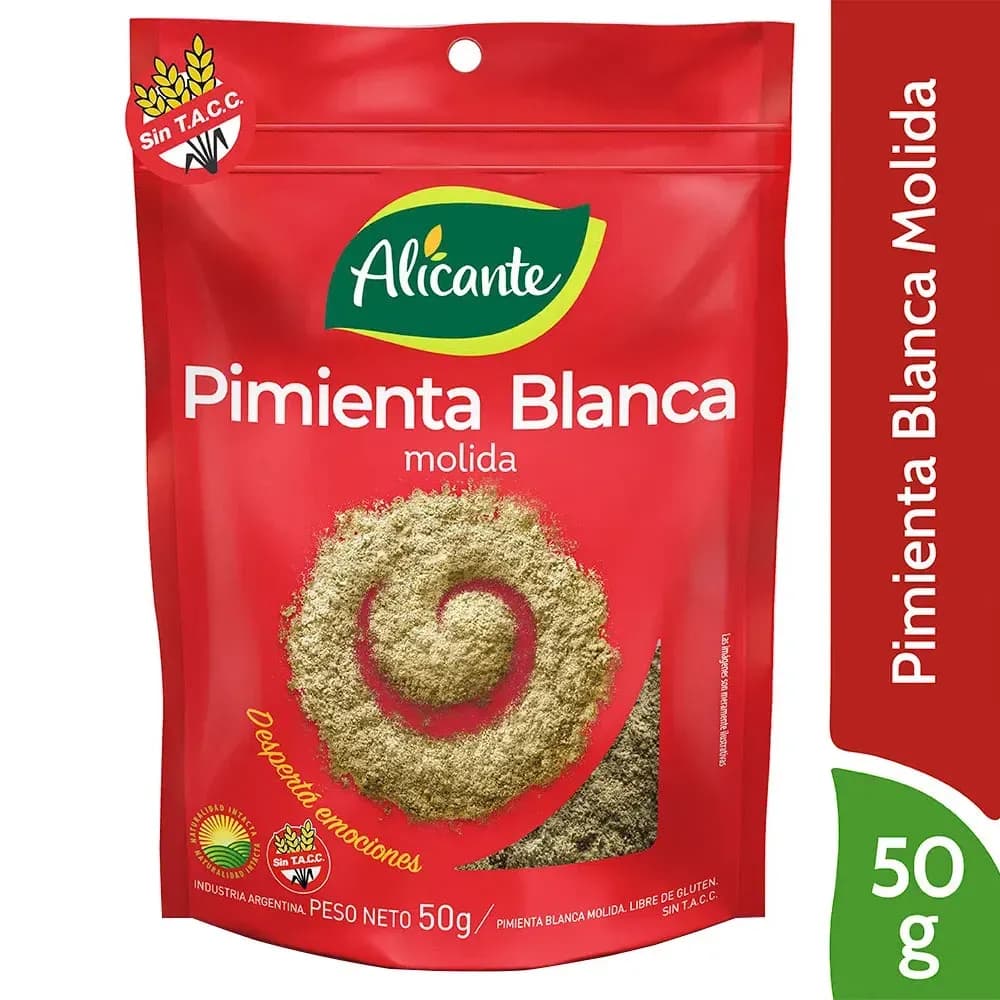 PIMIENTA BLANC MOLIDA LV X 25 GR ALICANTE LV