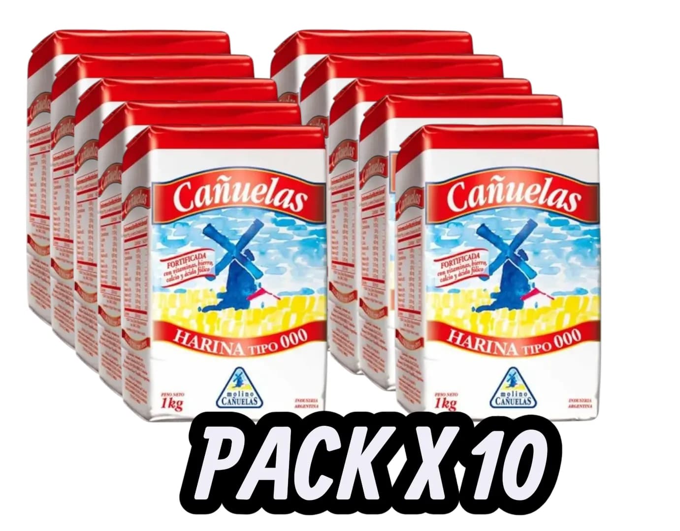 HARINA CAÑUELAS PACK X 10