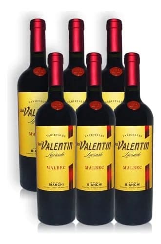 VINO VALENTIN CAJA X 6