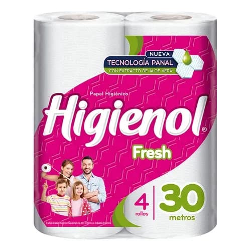 PAPEL HIGIENOL FRESH X 4